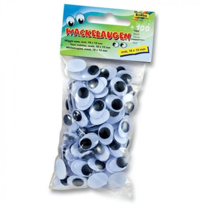 Folia Oval Oynar Göz 18x13 mm 100lü Paket