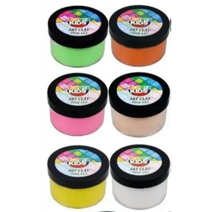 Funny Kids Art Clay Kil Karışık Renk 6Lı (FNNY-KİL-05***)