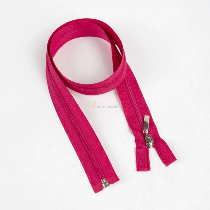 Fuşya Mont Fermuarı 80cm