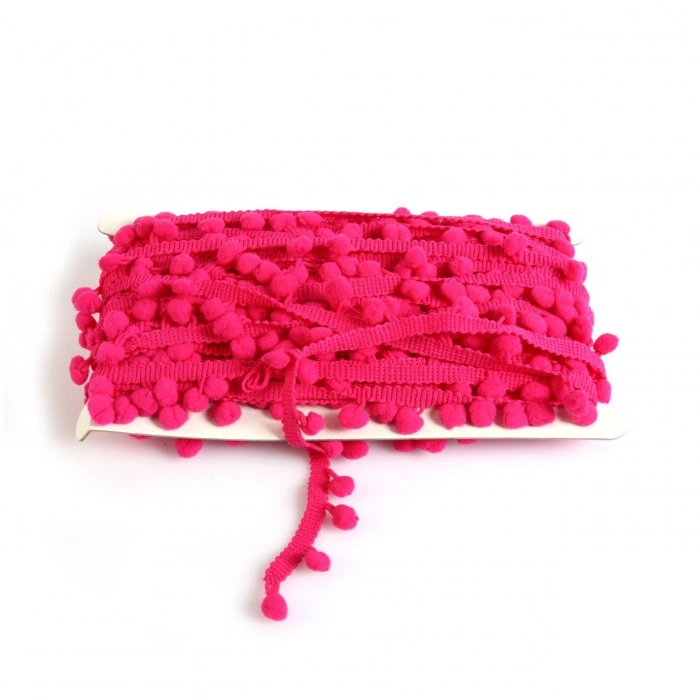 Fuşya Ponpon Şerit