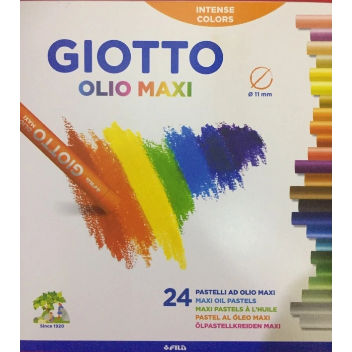 Giotto Olio Yağlı Pastel Boya Silindir 24 Renk Karton Kutu (293100)
