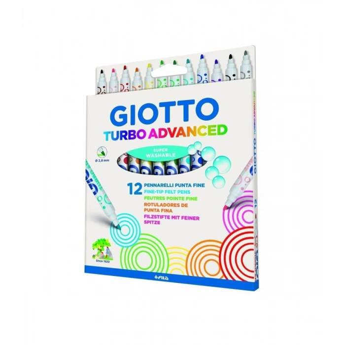 Giotto Turbo Advanced Keçeli Kalem 12 Renk