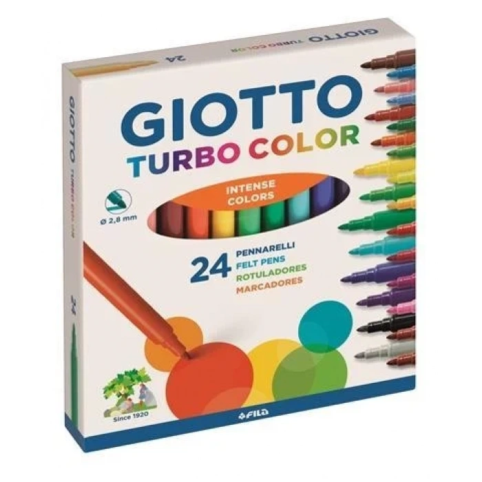 Giotto Turbo Color Keçeli Kalem 24lü 417000