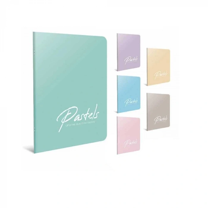 Gıpta Defter Pastels Tel Dikişli Plastik Kapak A4 60 Yaprak Çizgisiz