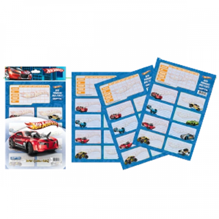 Gıpta Okul Etiketi Ders Programlı Hot Wheels 3 Yp 3-5410000-2101
