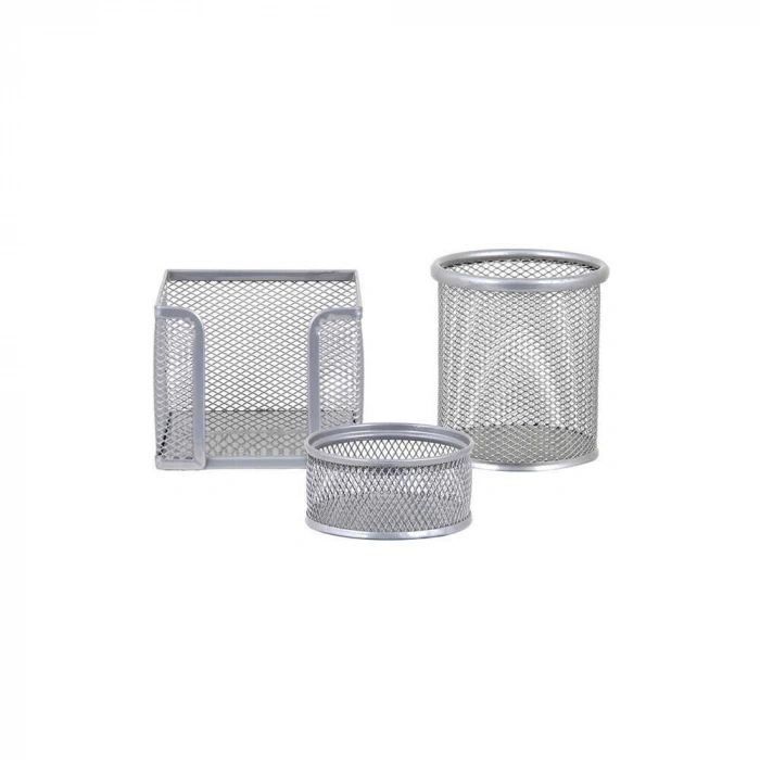 Globox Metal Gri Ofis Seti 3lü