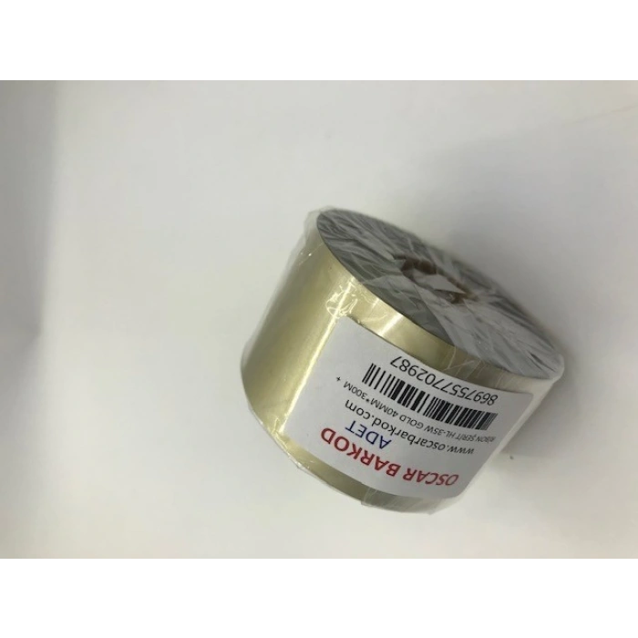 GOLD (ALTIN) TEKSTİL RESİN RİBON 40 X 300 METRE