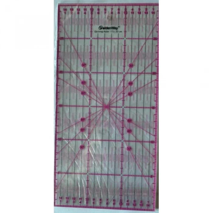 Golden Way Kapitone Cetvel 15*30 cm