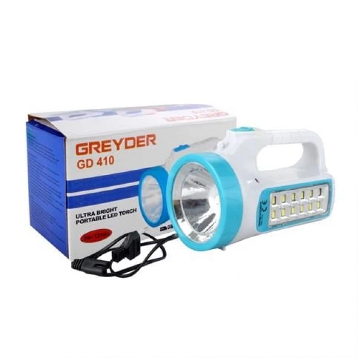 Greyder GD-410 Şarj Edilebilir Ledli El Feneri