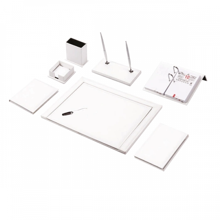 Gülpaş Sümen Takımı 11 Parça Napa Suni Deri Beyaz 921