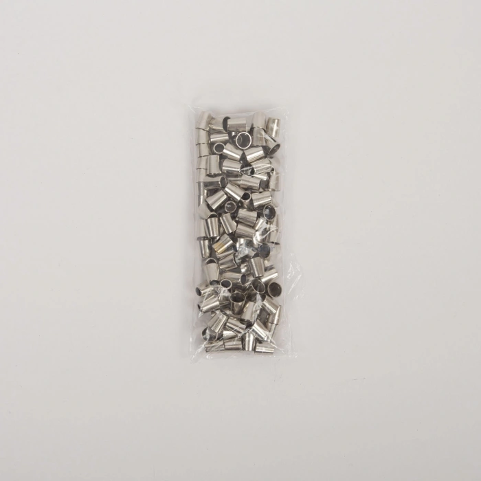 Gümüş Bağ Ucu 100 Adet Nikel