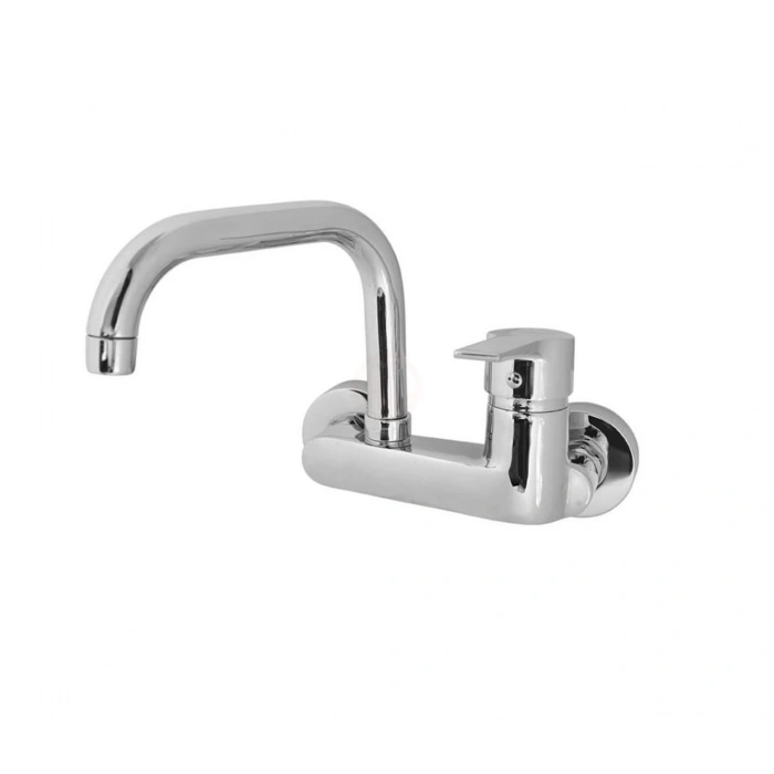 Güven Musluk Safir Yandan Kollu Aplike Evye Bataryası