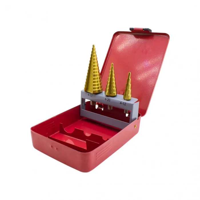 Hainz Köln Kademeli Delme Panç Metal Kutulu (3 Parça)