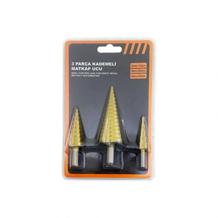 Hainz Köln Kademeli Delme Panç Plastik Blister (3 Parça)