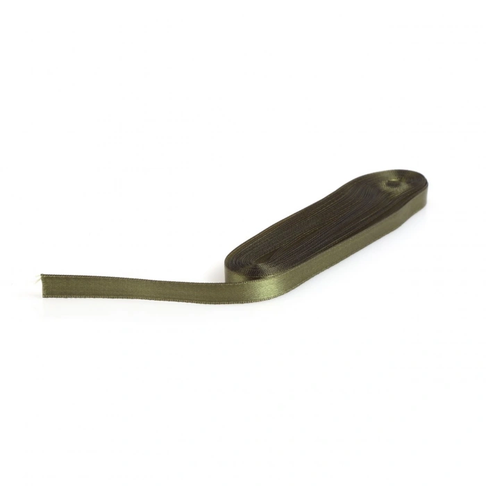 Haki Saten Kurdele 1 Cm