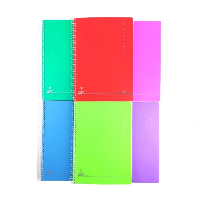 Hakikat PP Kapak Spiralli Okul Defteri Profesyonel A4 60gr 240yp Çizgili