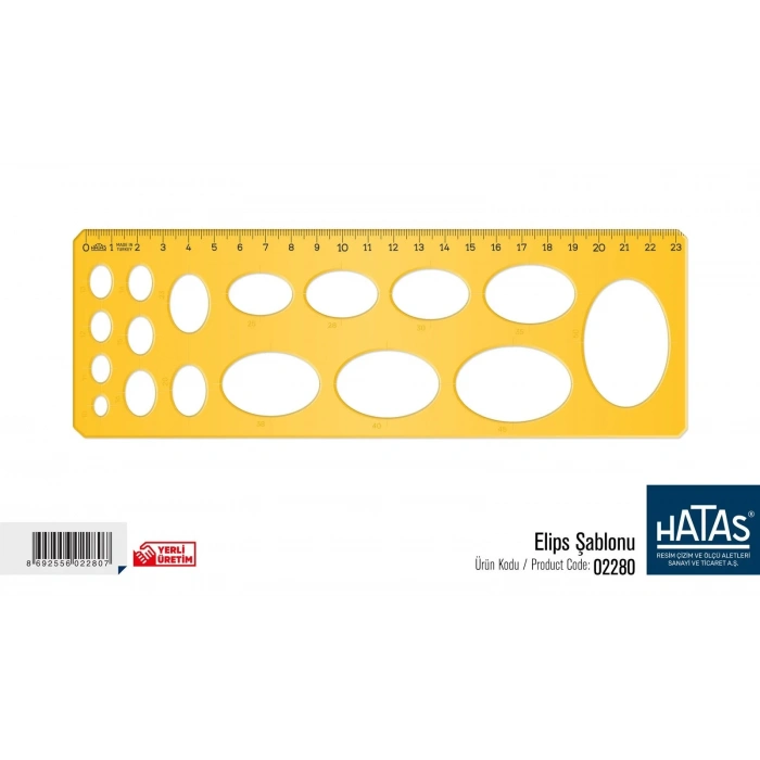 Hatas Elips Şablonu 2280