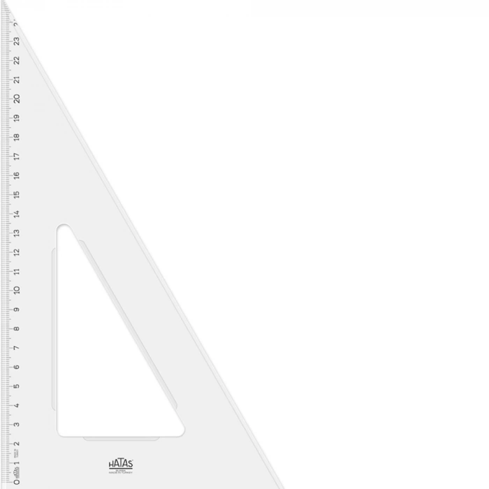 Hatas Öğrenci Gönyesi 60 Derece Plastik 26 CM 0770