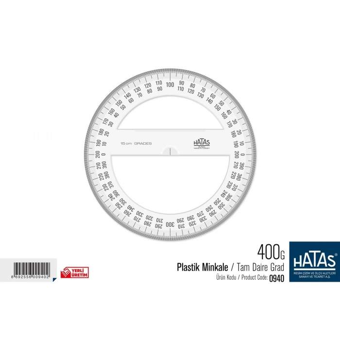 Hatas Plastik Minkale Tam Daire Gradlı 15cm