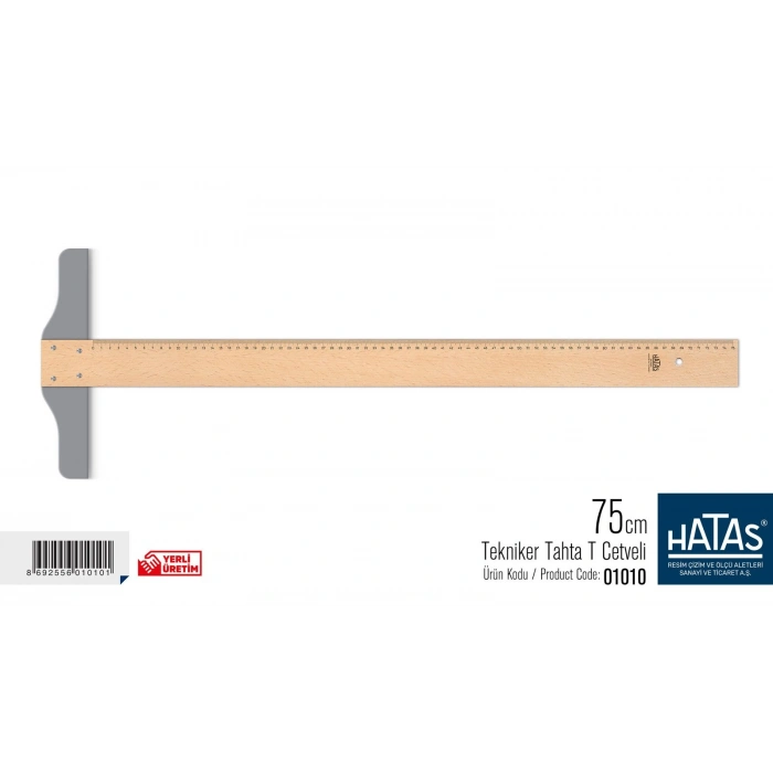 Hatas Tekniker T Cetveli Tahta 75cm