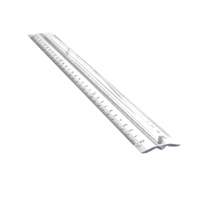 Hatas Tribli Desimetre Şeffaf 30 CM 0250