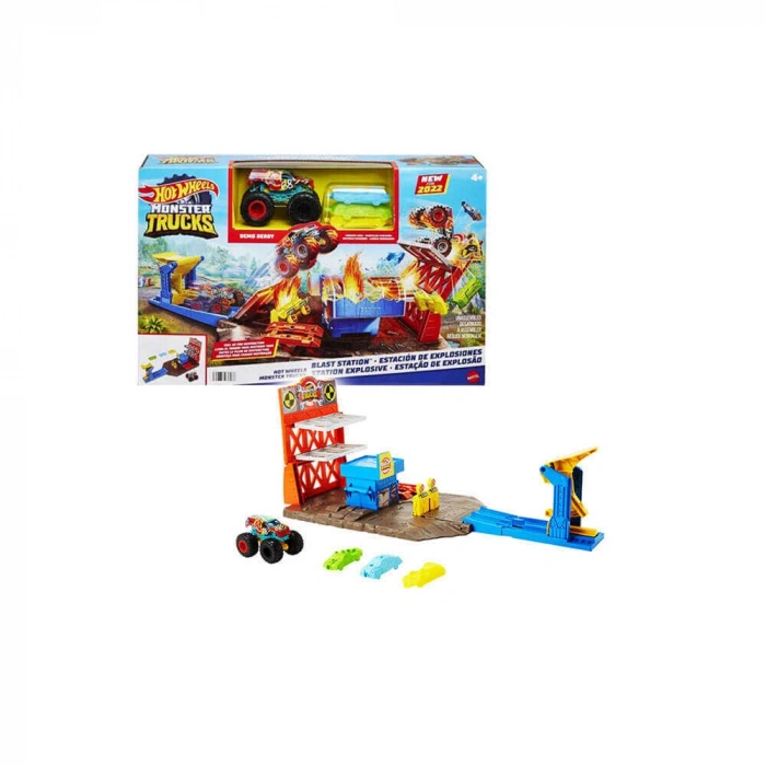 Hot Wheels Monster Trucks Patlama İstasyonu Oyun Seti