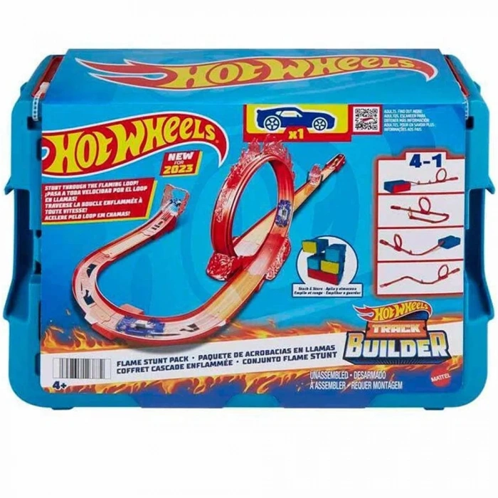Hot Wheels Track Builder Alev Temalı Akrobasi Seti HMC04