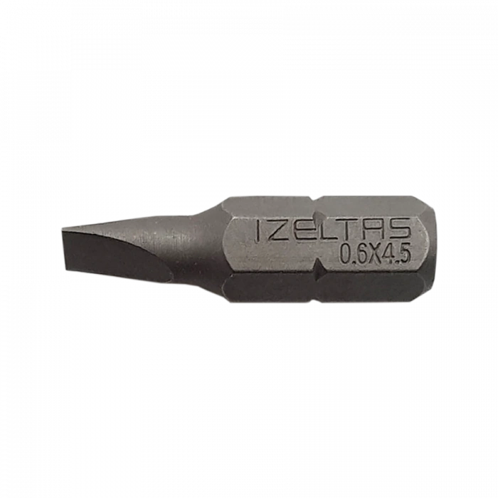 İZELTAŞ Düz Bits Uç 0.6x4.5 (25MM)
