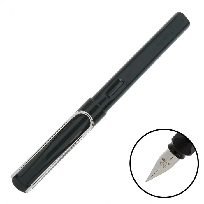 Jinhao Dolma Kalem Fine Mat Siyah