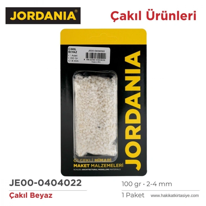 Jordania Çakıl 100gr 4022 Beyaz 2-4mm