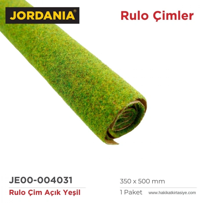 Jordania Rulo Çim 35x50cm Açık Yeşil