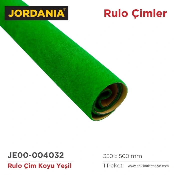 Jordania Rulo Çim 35x50cm Koyu Yeşil