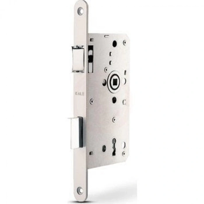 Kale Alman Tipi Ekstra Gömme Kapı Kilidi Oval Krom 55 mm - 150BB000012