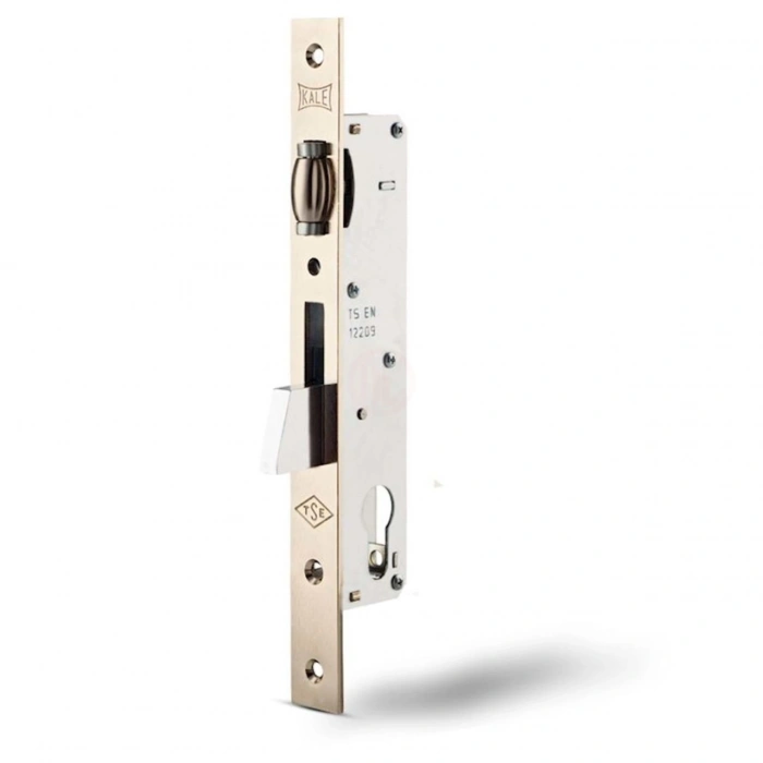 Kale Alüminyum Doğrama Silindirli Düşme Dilli Makaralı Dar Kilit Nikel 25 mm (62 mm Silindirli) - 25525000001