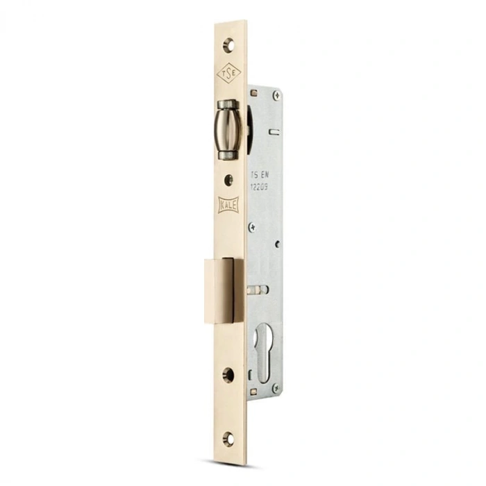 Kale Alüminyum Doğrama Silindirli Kapı Kilidi Makaralı Krom 25 mm (Silindirsiz) - 15525000005