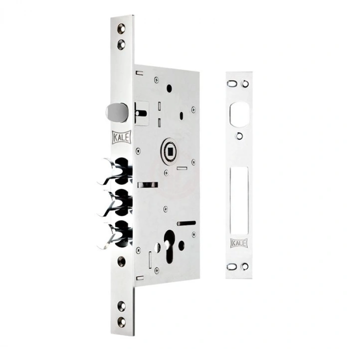 Kale Çelik Kapı Kilidi Monoblok Döner Sürgülü Krom 60 mm (68 mm Silindirli) - 282RD000009