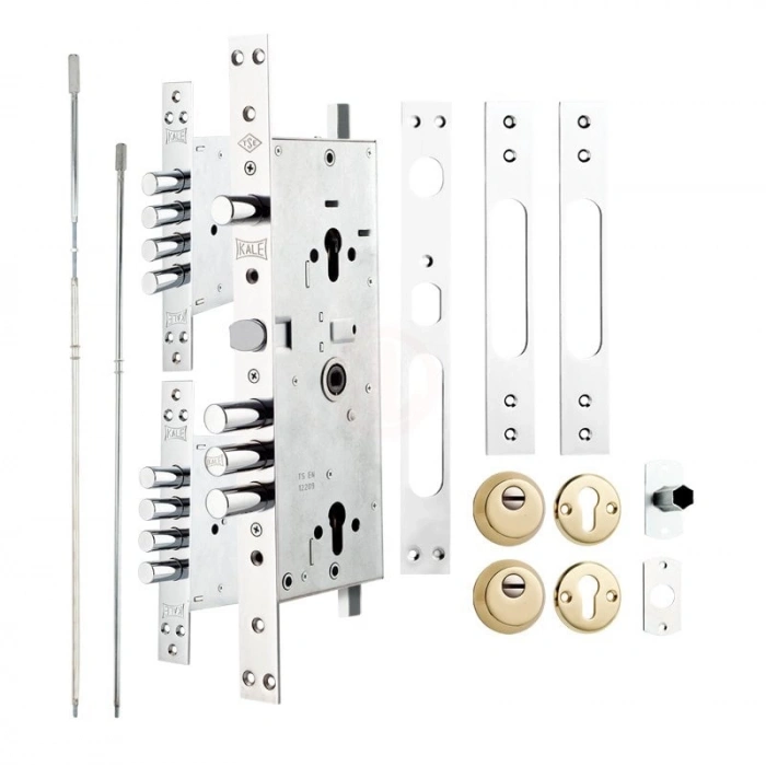 Kale Çelik Kapı Kilidi Multisistem Merkezi Krom Rozetsiz 63 mm (68 mm Silindirli) - 25600000119