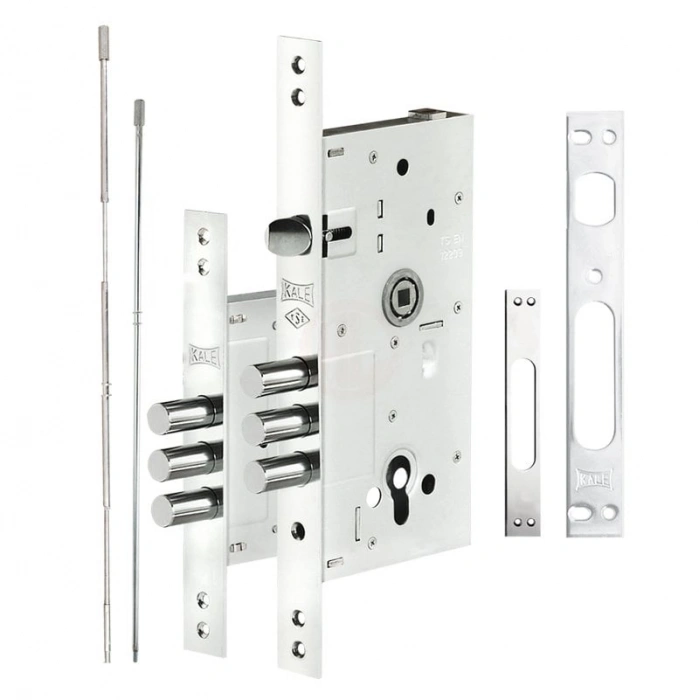 Kale Çelik Kapı Kilidi Multisistem Yarı Merkezi Krom 60 mm (68 mm Silindirli) - 252RYM00001