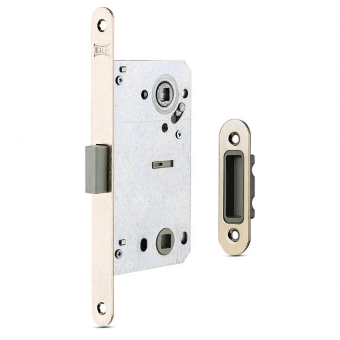 Kale Kilit Gömme Kapı Kilidi Neodyum + Neodyum Mıknatıslı 50 mm Nikel (196 mm Ayna) (Barelsiz) - 231NN000002
