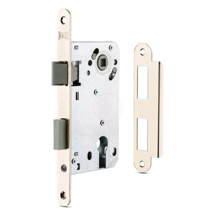 Kale Sessiz Seri Gömme Kapı Kilidi Nikel 50 mm (Plastik Mandal Sürgü) - 22100000001