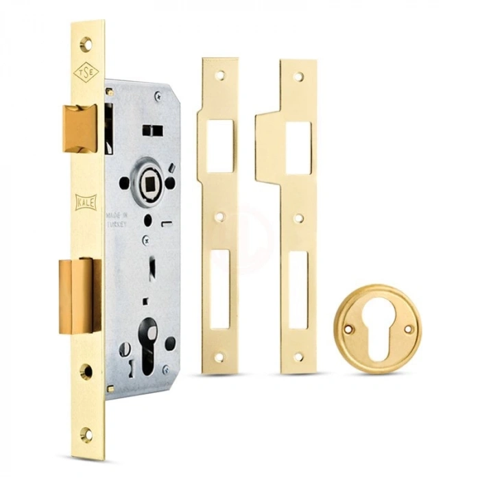 Kale Standart Silindirli Daire Kilidi Rozet Delikli Nikel 40 mm (68 mm Silindirli) - 152R4000114