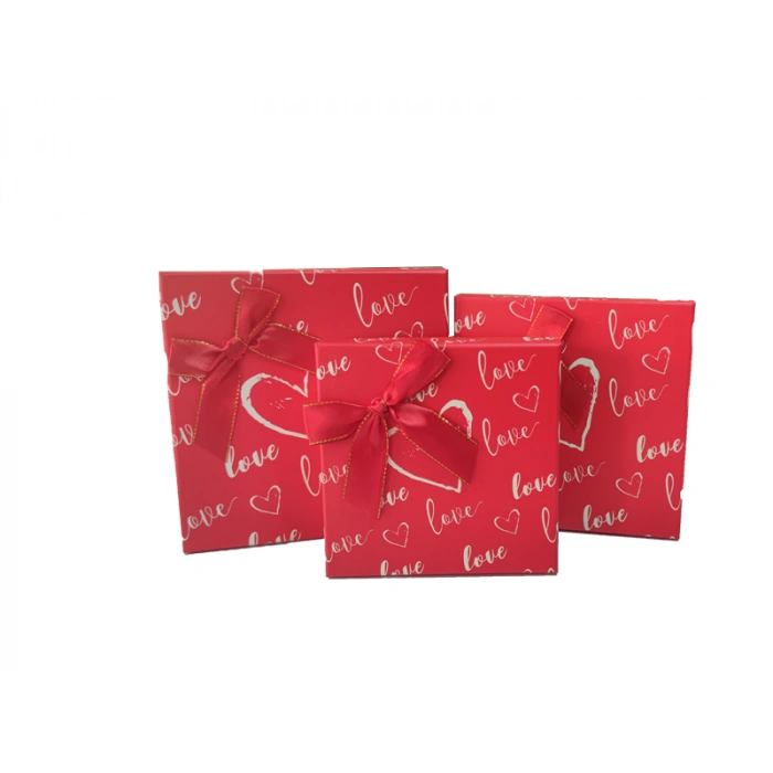 Kare Hediye Kutu 3lü