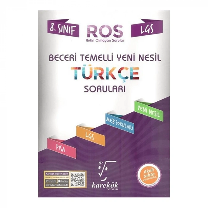 Karekök  8. Sınıf LGS ROS Türkçe Soruları