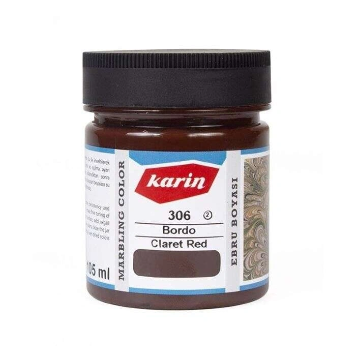 Karin Ebru Boyası 105 ml S:306 Bordo