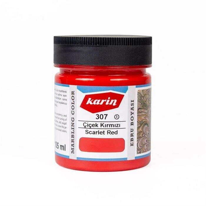 Karin Ebru Boyası 105 ml S:307 Çiçek Kırmızı