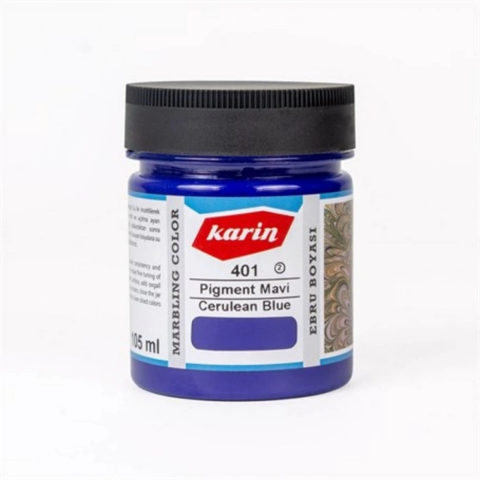 Karin Ebru Boyası 105ml 401 Pigment Mavi