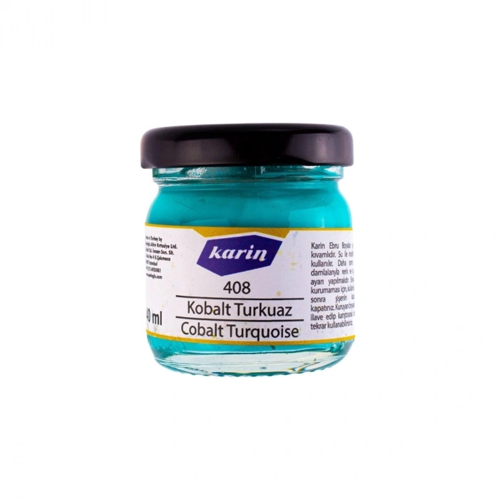 Karin Ebru Boyası 40ml 408 Kobalt Turkuaz