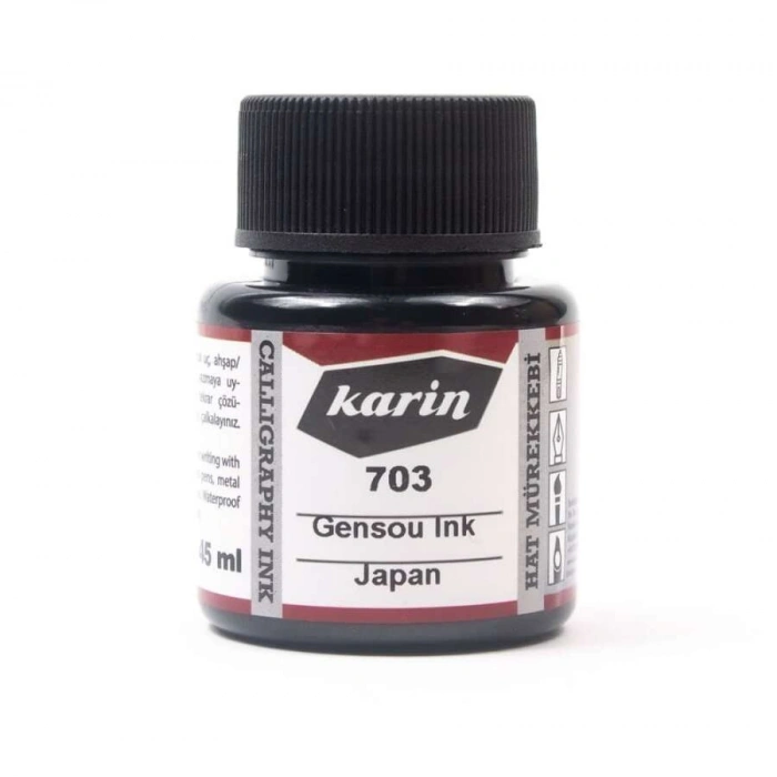 Karin Hat Mürekkebi 30 ml Siyah N:703 30 ml