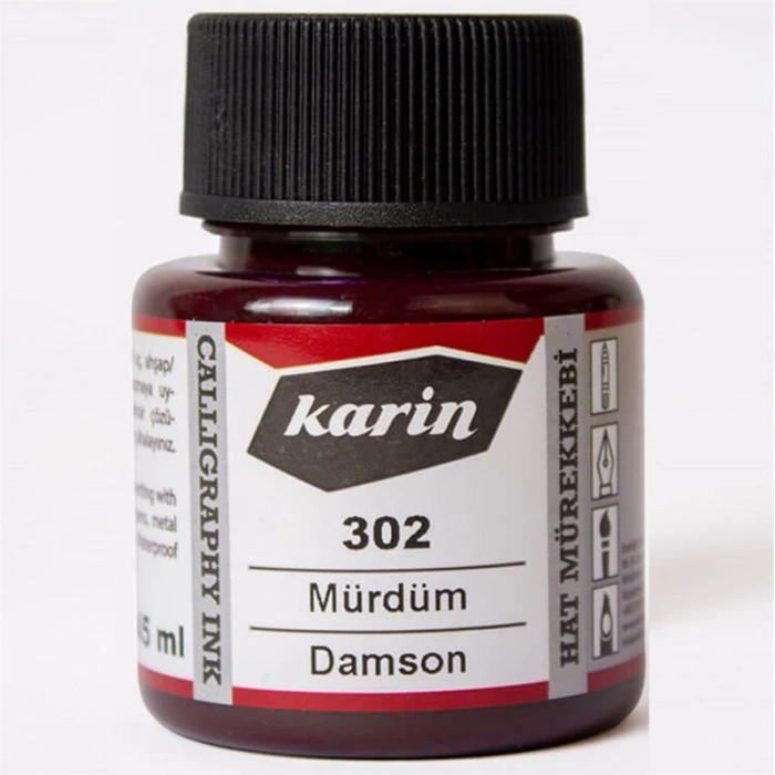 Karin Hat Mürekkebi 302 Mürdüm 45ml