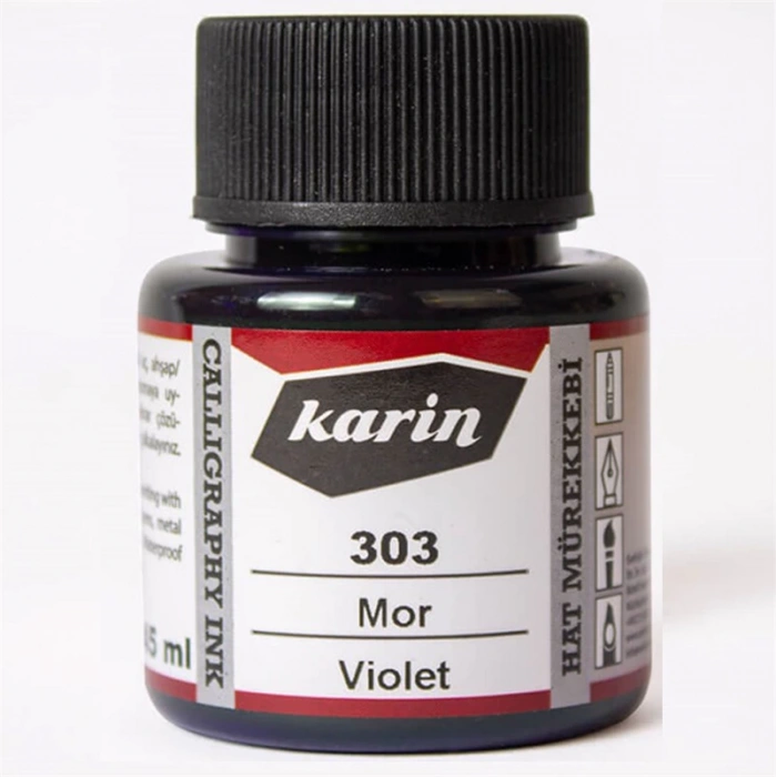 Karin Hat Mürekkebi 303 Mor 45ml